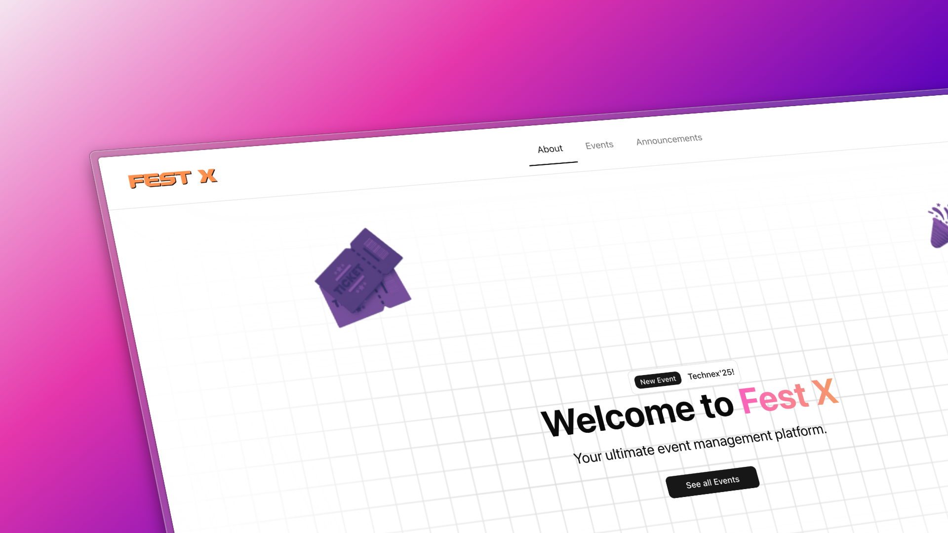 FestX - Event Management Platform